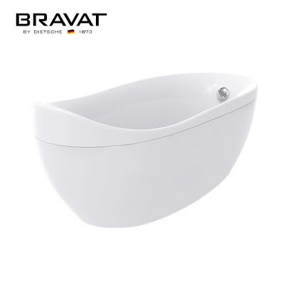 Bồn tắm đặt sàn Bravat B25548TW-1W (1500x800x600 mm) - Image 5