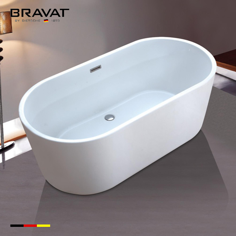 Bồn tắm đặt sàn Bravat B25730W25-5 (1700×780×650 mm) - Image 6