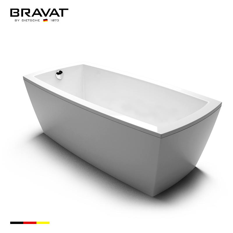 Bồn tắm đặt sàn Bravat B25733TW-5 (1700x755x730 mm) - Image 5
