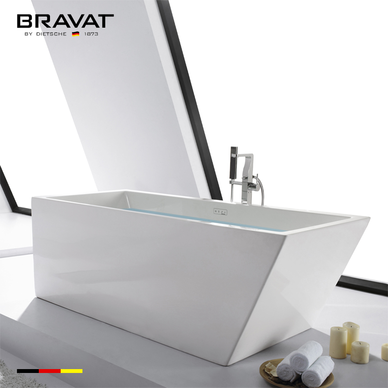 Bồn tắm đặt sàn Bravat B25809W-5 (1750x850x530mm) - Image 3