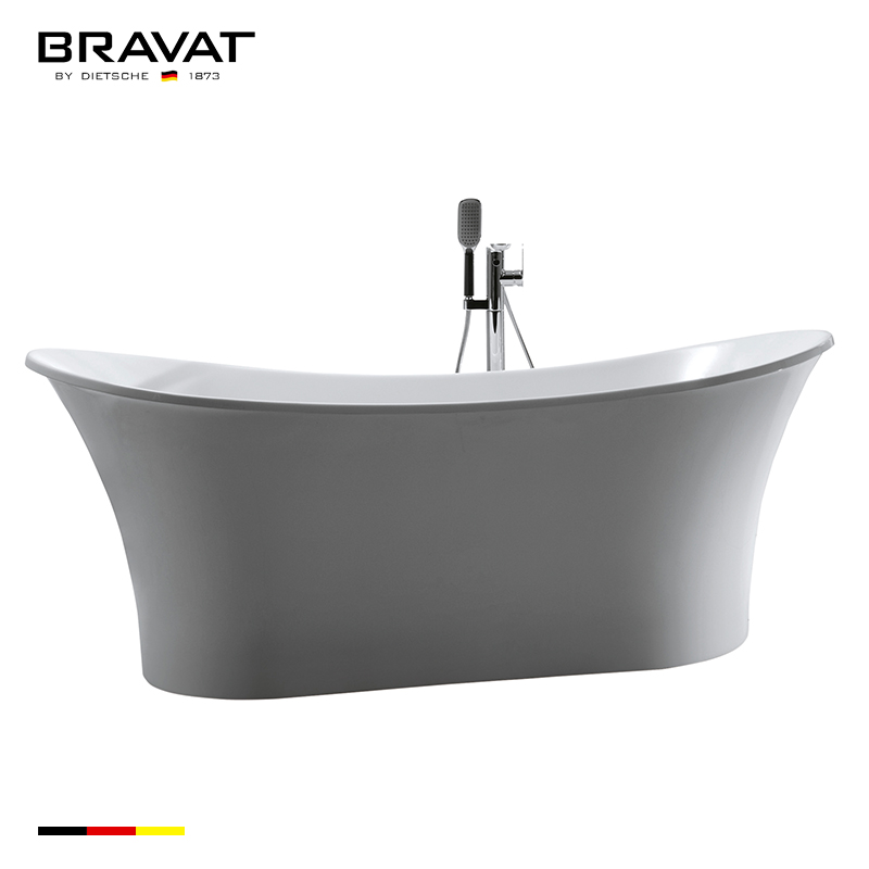 Bồn tắm đặt sàn Bravat B25827TW-5 (1800x800x730 mm) - Image 5