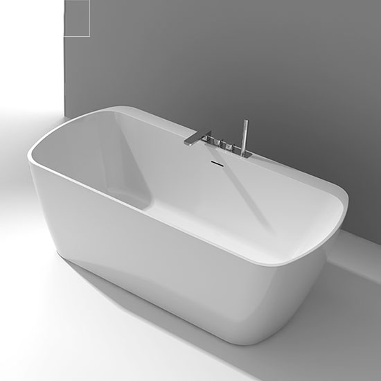 Bồn tắm đặt sàn đá nhân tạo Euroking EU-65159 (1700x750x550mm) - Image 4