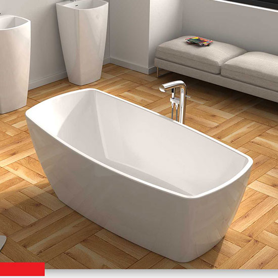 Bồn tắm đặt sàn đá nhân tạo Euroking EU-65176 (1600x700x550mm) - Image 4