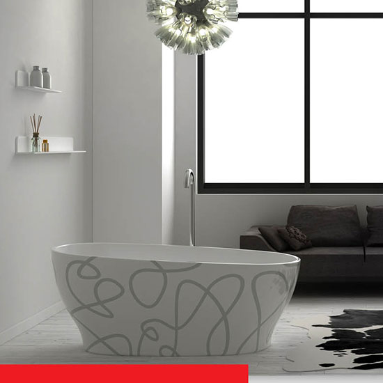 Bồn tắm đặt sàn đá nhân tạo Euroking EU-65185 (1800x800x540mm) - Image 4