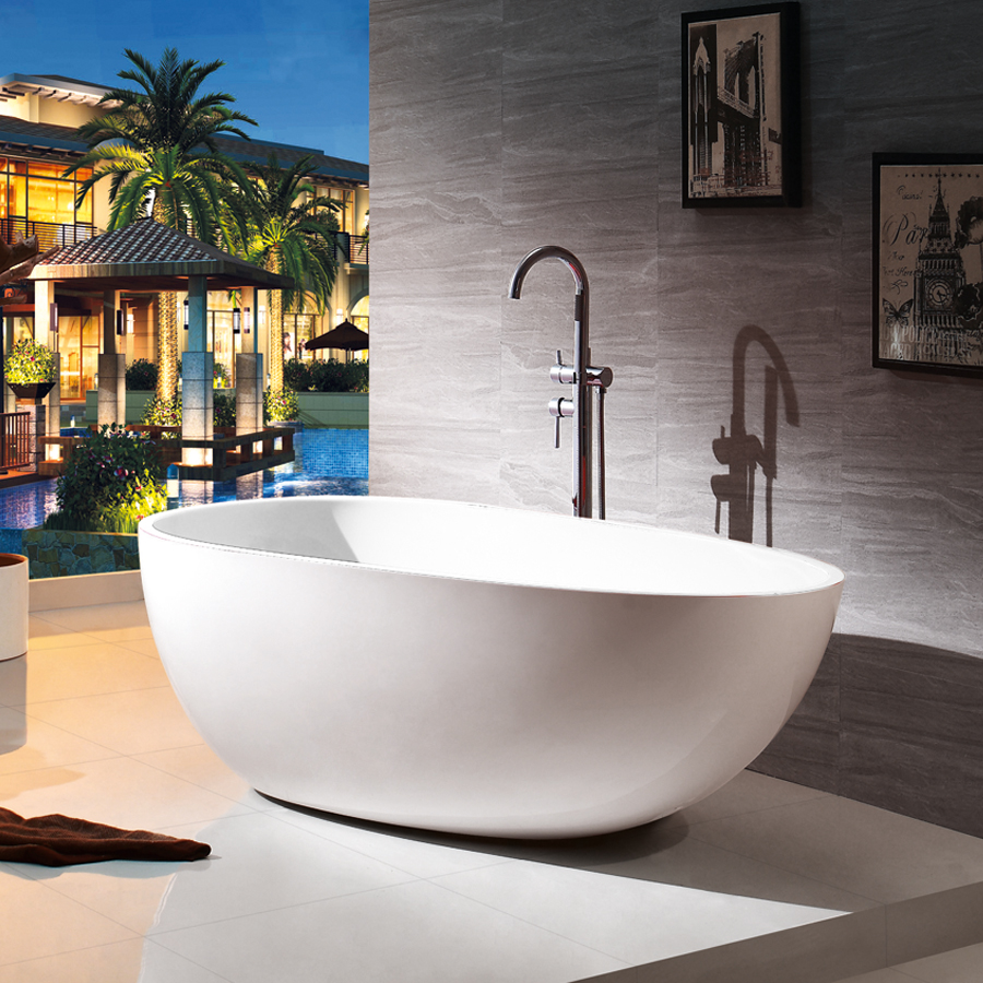 Bồn tắm đặt sàn Nofer NG-1840 PLUS (1690*810*585 mm) - Image 6