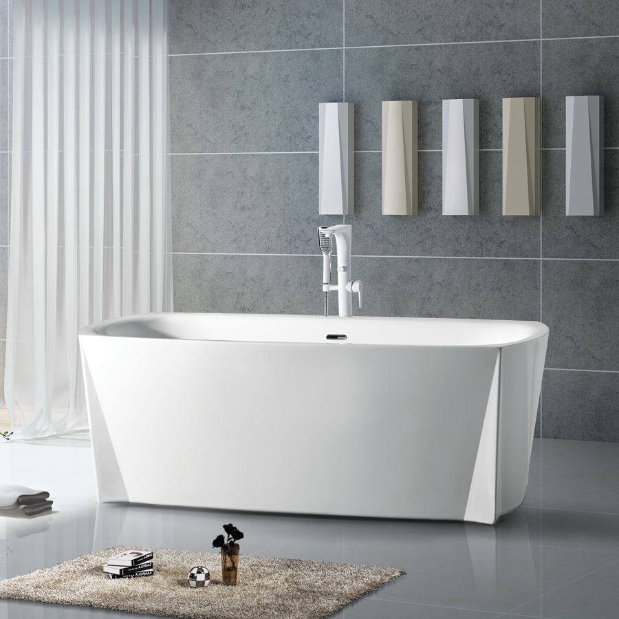 Bồn tắm độc lập có chân Nofer NR-23P (Ngọc trai-1700 x 800 x 700) - Image 5