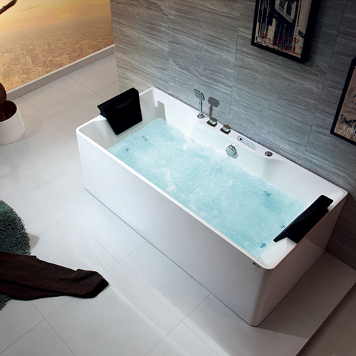 Bồn tắm đôi massage Nofer NG-5506L (sục khí-1700x1200x580mm) - Image 3