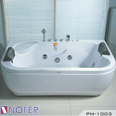 Bồn tắm đôi massage Nofer PM-1003 (sục khí-1100x1800x610mm)