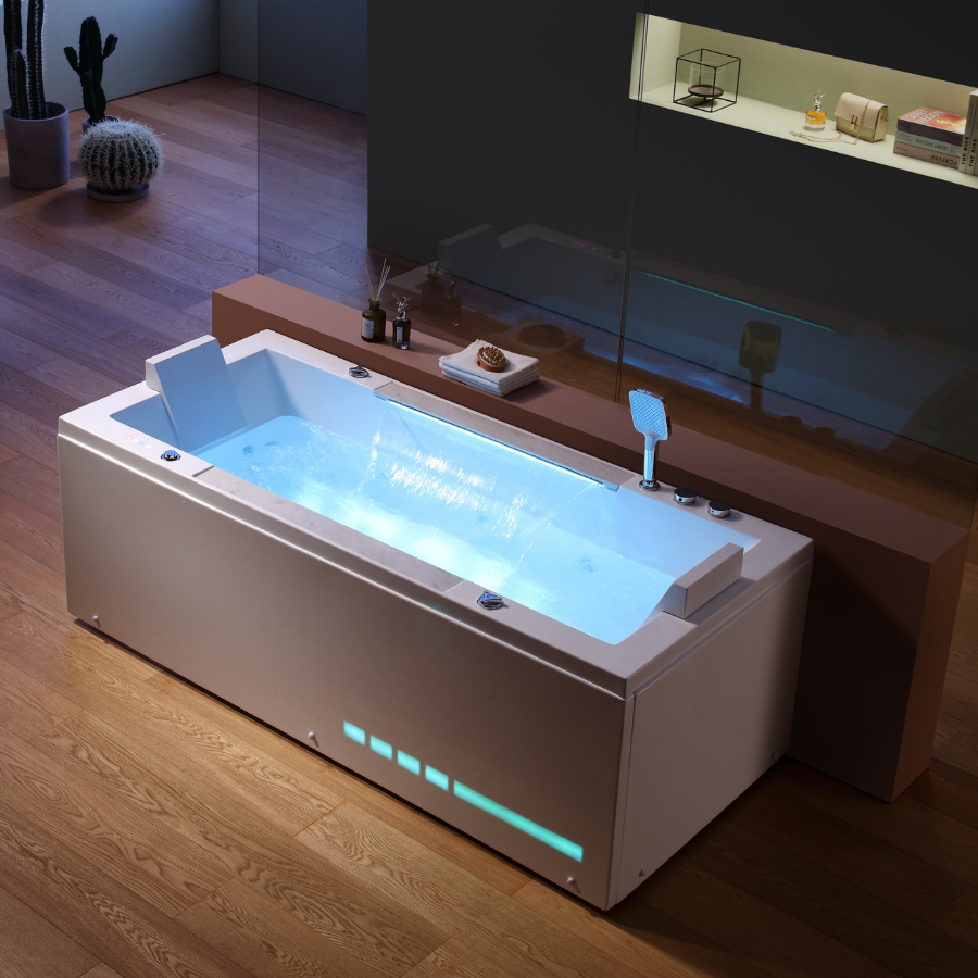Bồn tắm đôi massage Nofer PM-1003 (sục khí-1100x1800x610mm) - Image 3