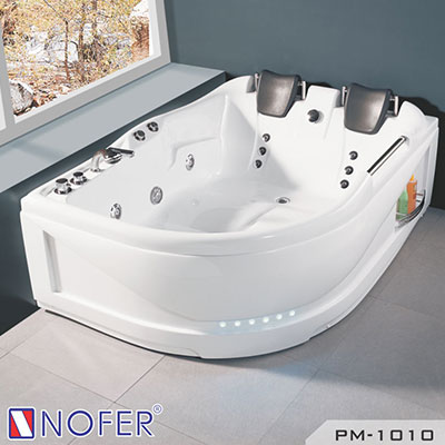 Bồn tắm đôi massage Nofer PM-1010 (sục khí-1800x1300x600mm)