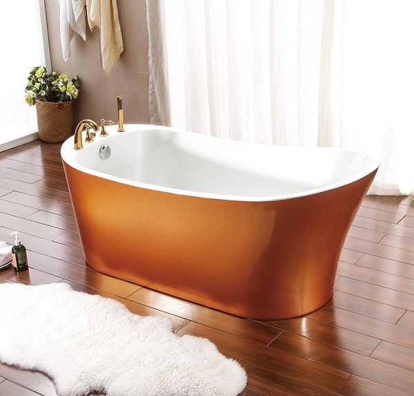 Bồn tắm gang tráng men đặt sàn nghệ thuật Miken MKB-1760ST - Image 5