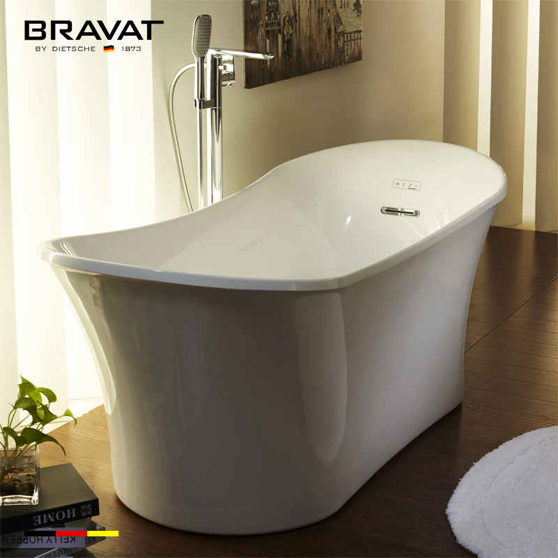 Bồn tắm massage âm Bravat B25001DW-4 (2120x1300x610mm) - Image 4