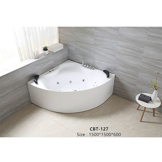 Bồn tắm massage đặt góc Clara CBT-127 (1500x1500x600mm)