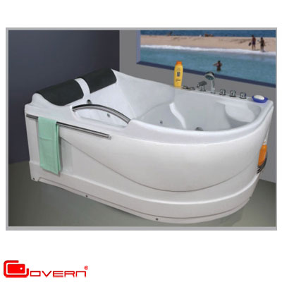 Bồn tắm Massage đặt góc Govern JS-8098 New (Sục khí, đổi màu-1300x1300x580mm) - Image 5