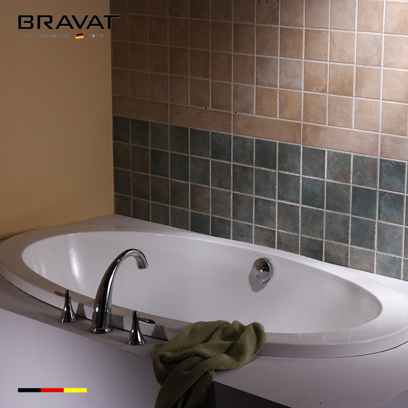 Bồn tắm massage đặt sàn Bravat B25824TW-3K (1750x800x765mm) - Image 4