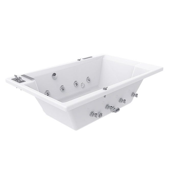 Bồn tắm massage đặt sàn Bravat B25824TW-3K (1750x800x765mm) - Image 6