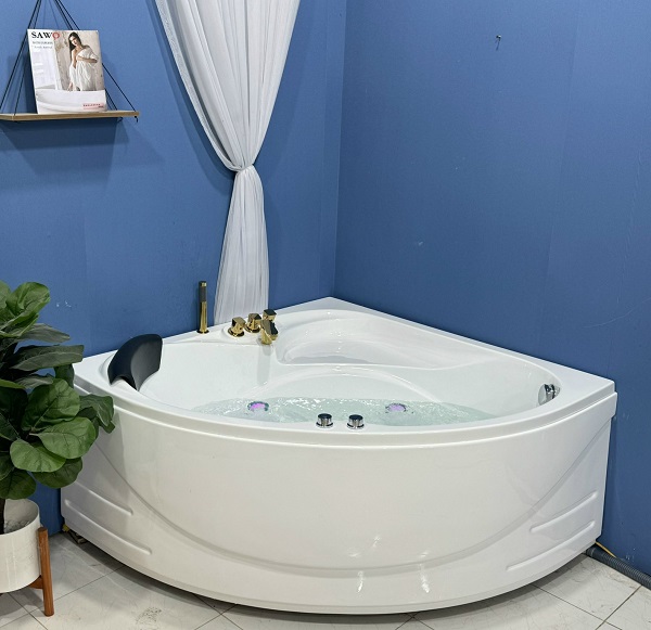 Bồn tắm massage đặt sàn hình chữ nhật SAWO SW4818AM (Acrylic-1810x855x615mm) - Image 6