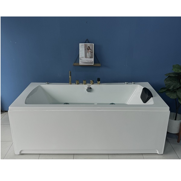 Bồn tắm massage đặt sàn hình Elip SAWO SW5817M (Acrylic-1680x820x580mm) - Image 3