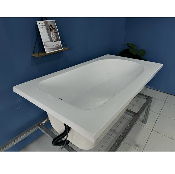 Bồn tắm massage đặt sàn hình ovan cạnh thẳng SAWO SW5815M (Acrylic-1450x750x600mm) - Image 3