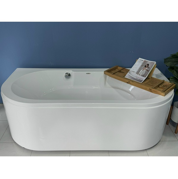 Bồn tắm massage đặt sàn hình ovan cạnh thẳng SAWO SW5815M (Acrylic-1450x750x600mm) - Image 4