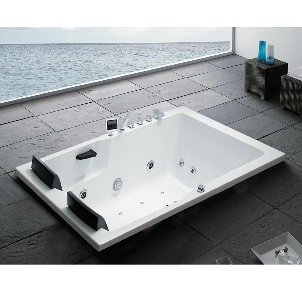 Bồn tắm massage đèn led đổi màu GEMY G9028 (Sục masage, đèn led-1290x1290x640mm) - Image 5