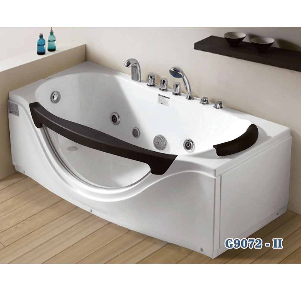 Bồn tắm massage đèn led đổi màu GEMY G9072-2 (Sục masage, đèn led-1710x920x770mm)