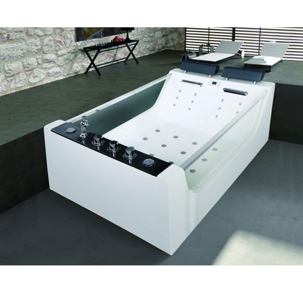 Bồn tắm massage đèn led đổi màu GEMY G9072-2 (Sục masage, đèn led-1710x920x770mm) - Image 6