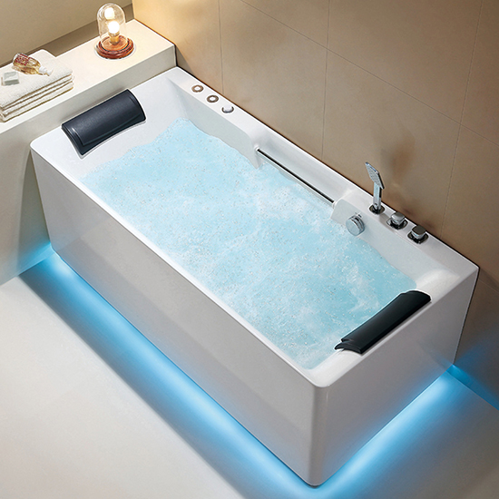 Bồn tắm massage đèn Led Nofer NG-1006 (Acrylic-1800x850x700mm) - Image 4