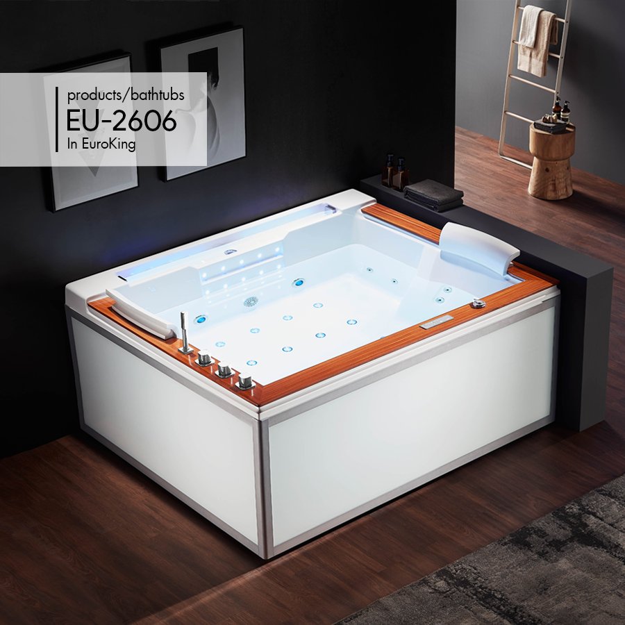 Bồn tắm massage Euroking EU-1102 (1800x900x620mm) - Image 3