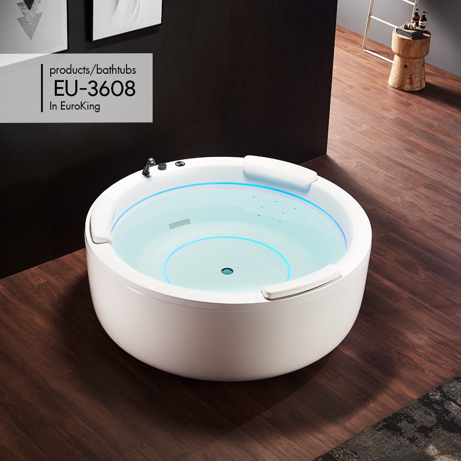 Bồn tắm massage Euroking EU-301A (1800x900x620) - Image 4
