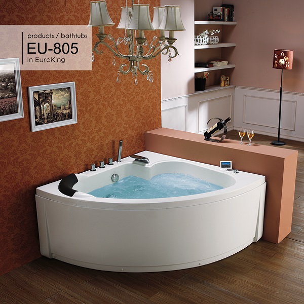 Bồn tắm massage góc Euroking EU-805 (1380*1380*650 mm)