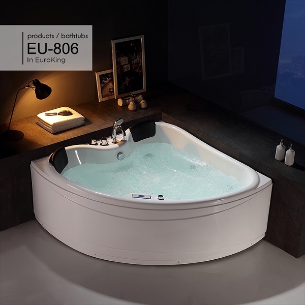 Bồn tắm massage góc Euroking EU-806 (1500*1500*650 mm)