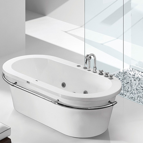 Bồn tắm massage hình tròn nghệ thuật Miken AO-8010 (1600x1600x630mm) - Image 4