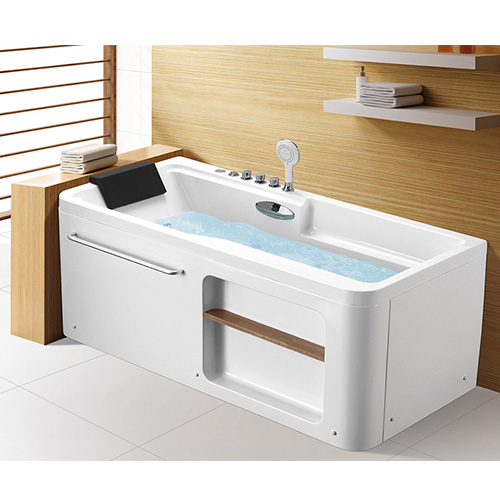 Bồn tắm massage Miken MKB-6204W (Sục thủy lực, Sục khí, đèn đổi màu, 1700x800x600) - Image 5