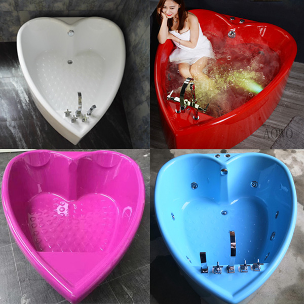Bồn tắm massage nghệ thuật hình trái tim Miken AO-6109 ( Trắng, Hồng, Vàng, Xanh, Đen, Đỏ, Tím .....)
