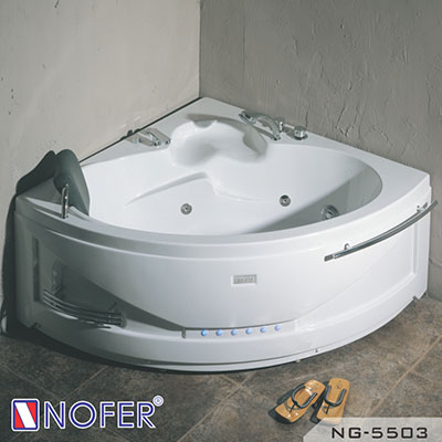 Bồn tắm massage Nofer NF-E102 (Acrylic-1900x900x700mm) - Image 5