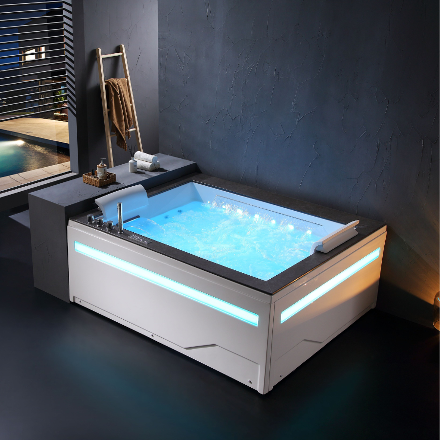 Bồn tắm massage Nofer NG-1310 (1500 x 1500 x 700) - Image 4