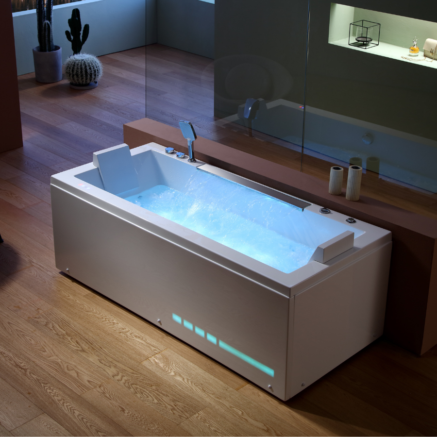 Bồn tắm massage Nofer NG-65103 (sục khí-1400*1400*630 mm) - Image 4