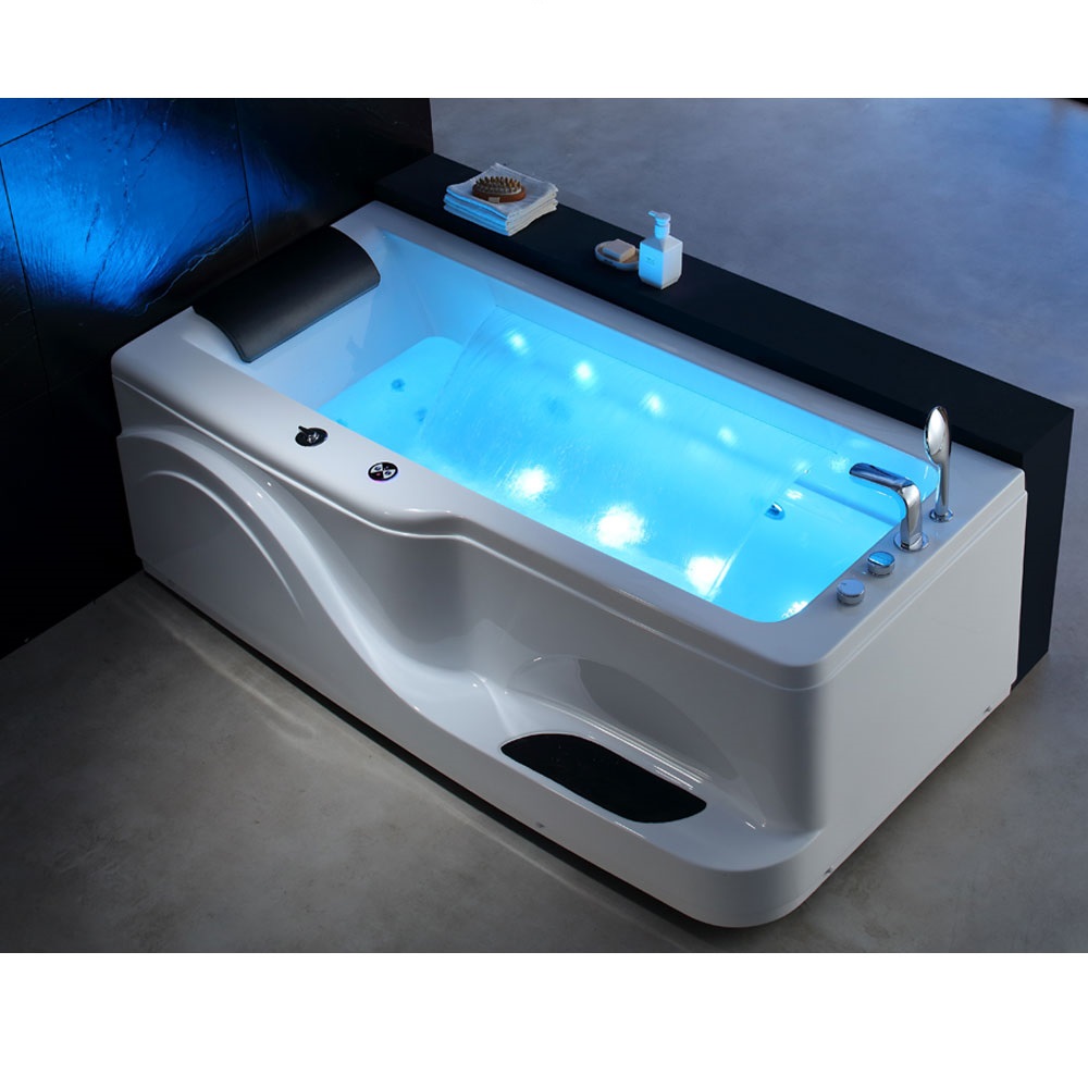 Bồn tắm massage sục khí đèn led đổi màu GEMY G9052-2 (Sục masage, sục khí, đèn led-1860x1510x820mm) - Image 6