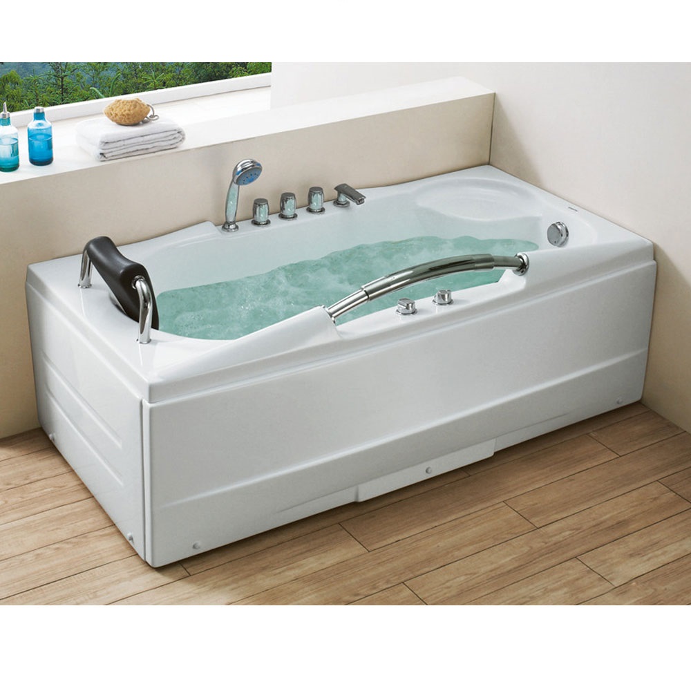 Bồn tắm massage sục khí đèn led đổi màu GEMY G9075 (Sục masage, sục khí, đèn led-1610x810x710mm) - Image 6