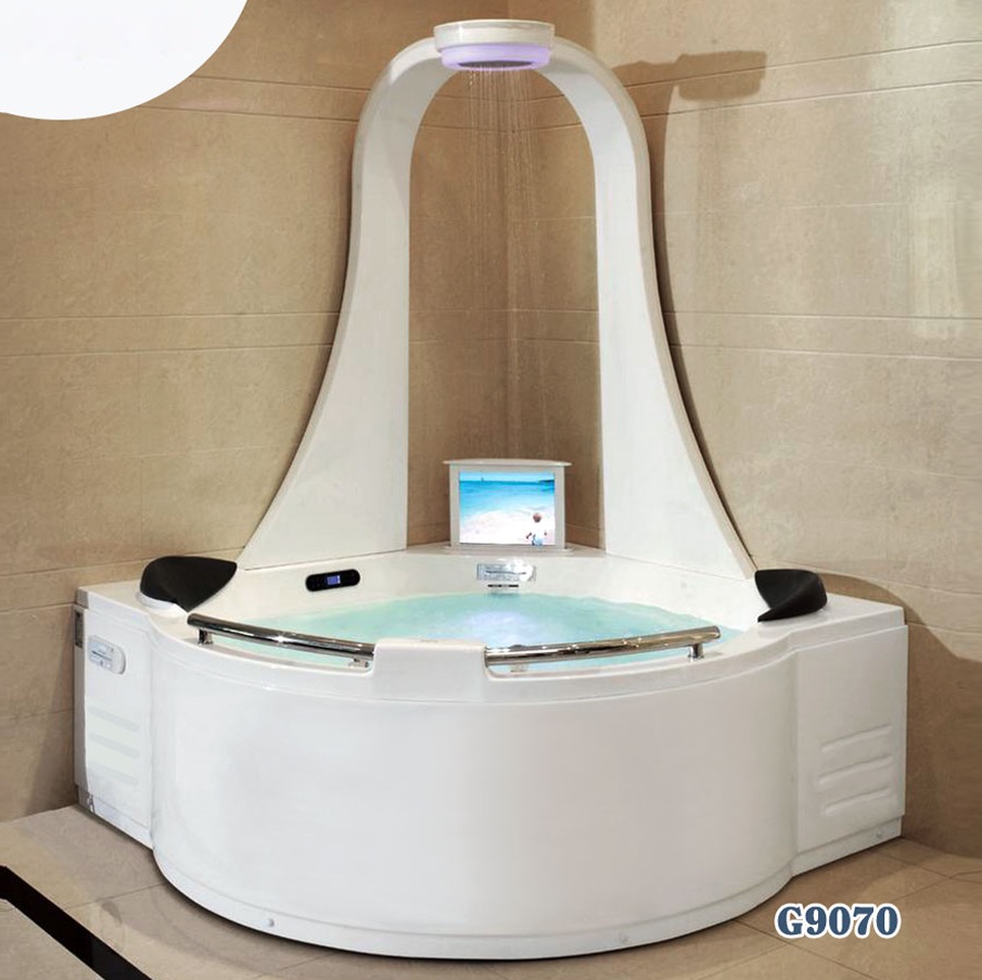 Bồn tắm massage sục khí đèn led đổi màu GEMY G9082 (Sục masage, sục khí, đèn led-1520x1520x780 mm) - Image 4