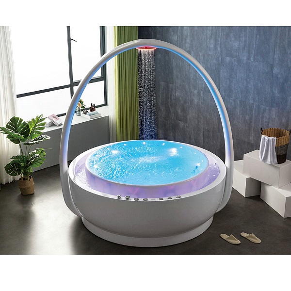 Bồn tắm massage sục khí đèn led đổi màu GEMY G9082 (Sục masage, sục khí, đèn led-1520x1520x780 mm) - Image 6