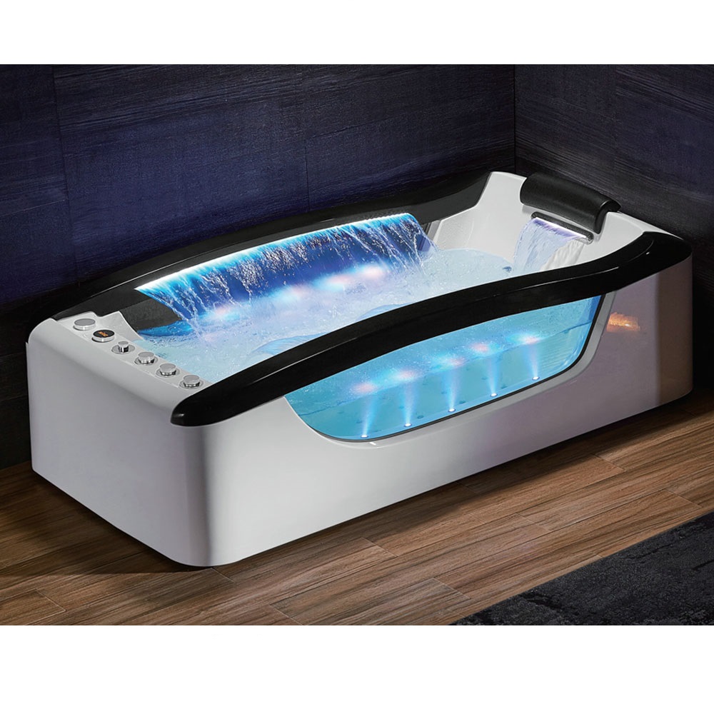 Bồn tắm massage sục khí đèn led đổi màu GEMY G9257 (Sục massage, sục khí, đèn led-1870x900x750mm)
