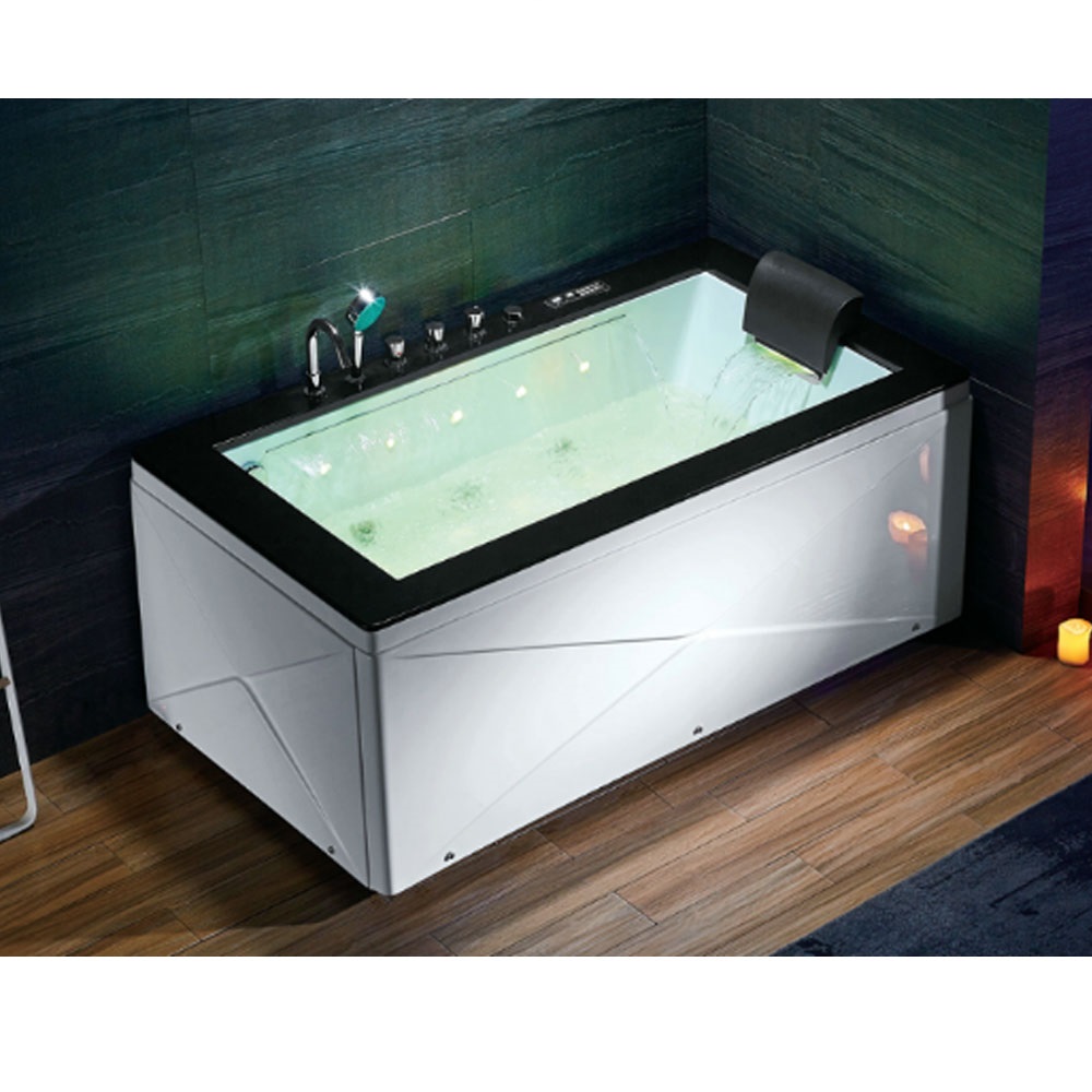 Bồn tắm massage sục khí đèn led đổi màu GEMY G9258 (Sục massage, sục khí, đèn led-1870x900x750mm)