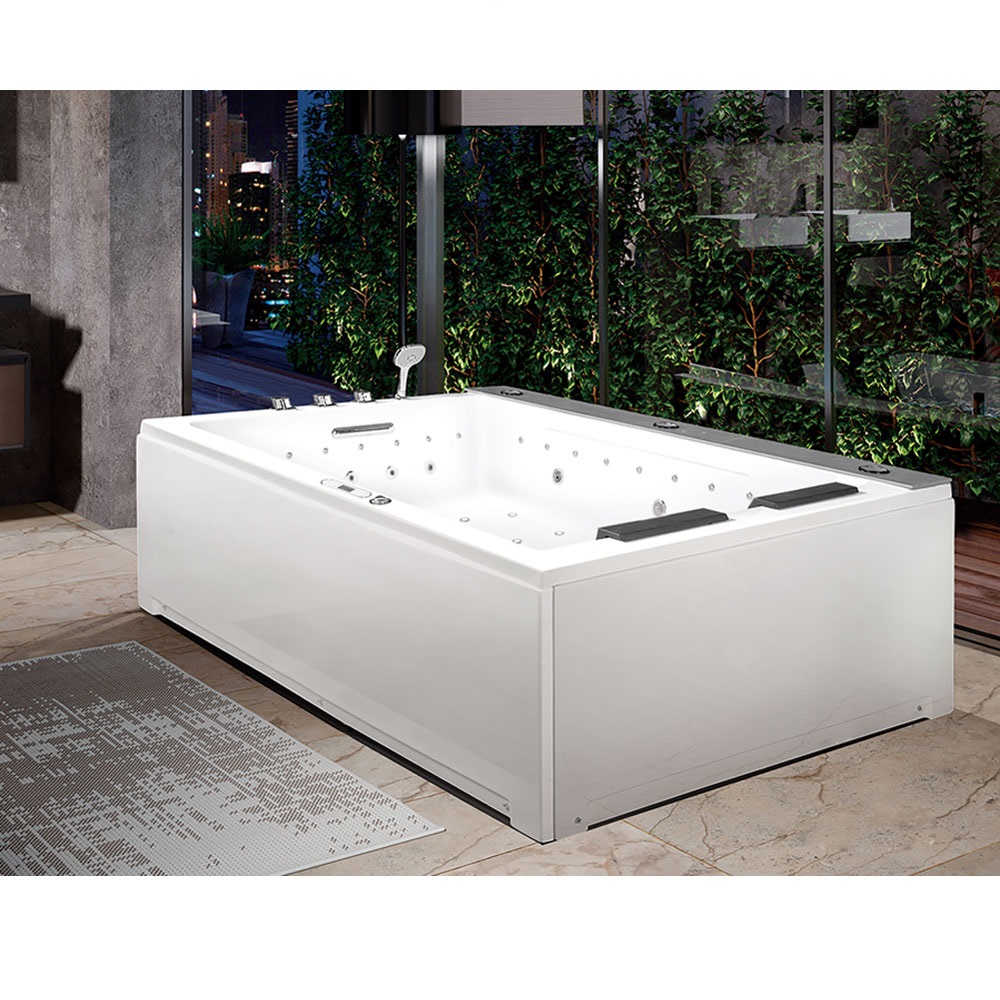Bồn tắm massage sục khí đèn led đổi màu GEMY G9542 (Sục massage, sục khí, đèn led-1850x1500x680mm)