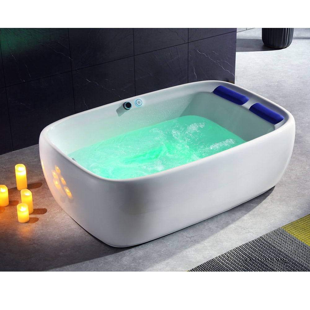 Bồn tắm massage sục khí đèn led đổi màu GEMY G9545 (Sục massage, sục khí, đèn led-1850x1200x600mm) - Image 5