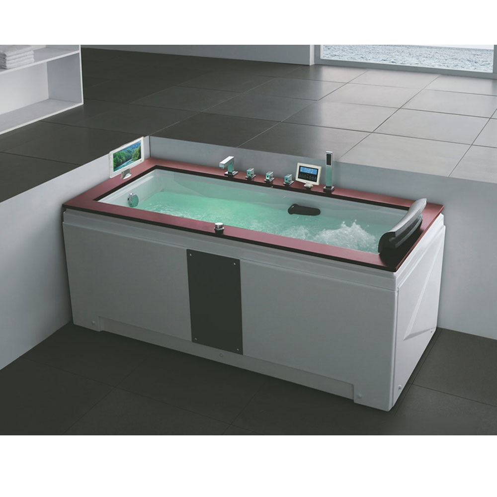 Bồn tắm massage sục khí đèn led đổi màu GEMY G9553 (Sục massage, sục khí, đèn led-1300x700x600mm) - Image 6