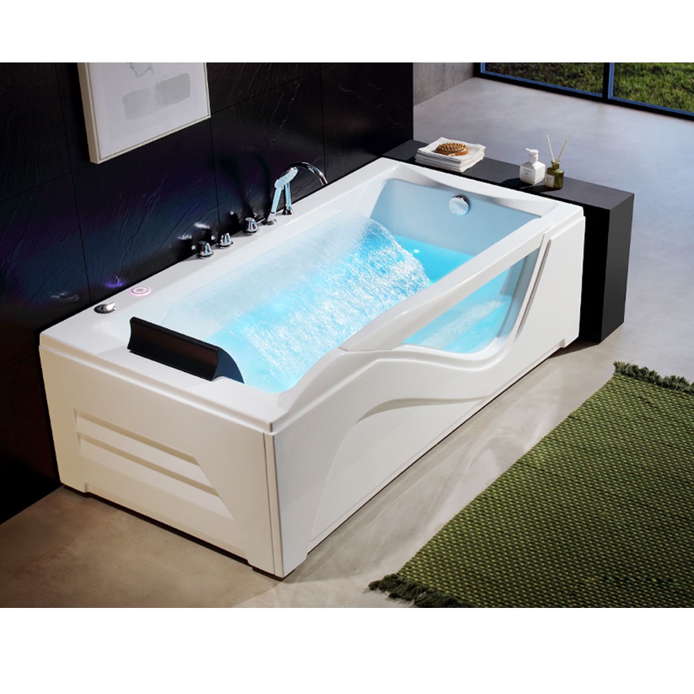 Bồn tắm massage sục khí đèn led đổi màu GEMY G9563 (Sục massage, sục khí, đèn led-1810x910x770mm)