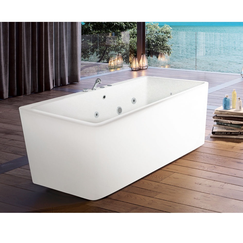 Bồn tắm massage sục khí đèn led đổi màu GEMY G9565 (Sục massage, sục khí, đèn led-1810x1310x755mm) - Image 4