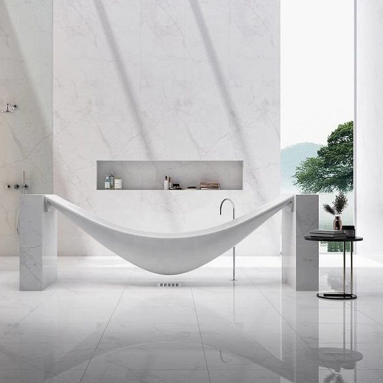 Bồn tắm màu Ghi xi măng đá nhân tạo marble Miken MKB-8807GR (Đặt hàng 7-25 ngày) - Image 4